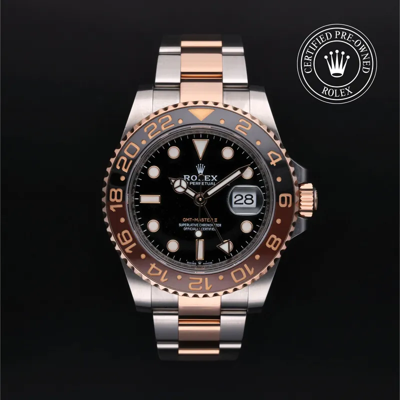 Rolex Certified Pre-Owned, GMT-Master II, 2022, 40 mm, Acier Oystersteel et Or Rose et Rolesor 18 Carat Rouge