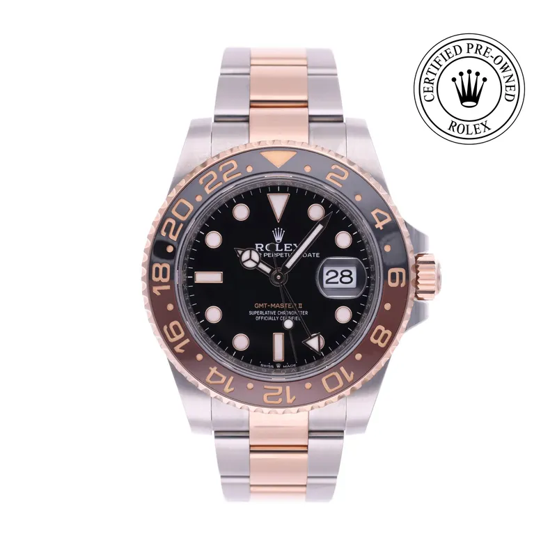 Rolex Certified Pre-Owned, GMT-Master II, 2022, 40 mm, Acier Oystersteel et Or Rose et Rolesor 18 Carat Rouge