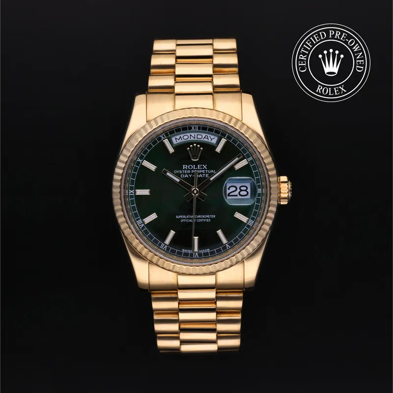 Rolex Certified Pre-Owned, Day-Date, 2011, 36 mm, Yellow Gold and 18 Carat Yellow Gold