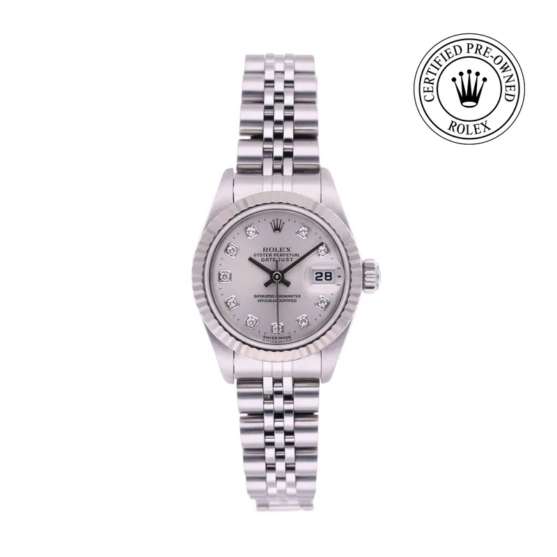 Rolex Certified Pre-Owned, Oyster Perpetual, 2001, 26 mm, Acier Oystersteel et Or Blanc et Rolesor 18 Carat Gris