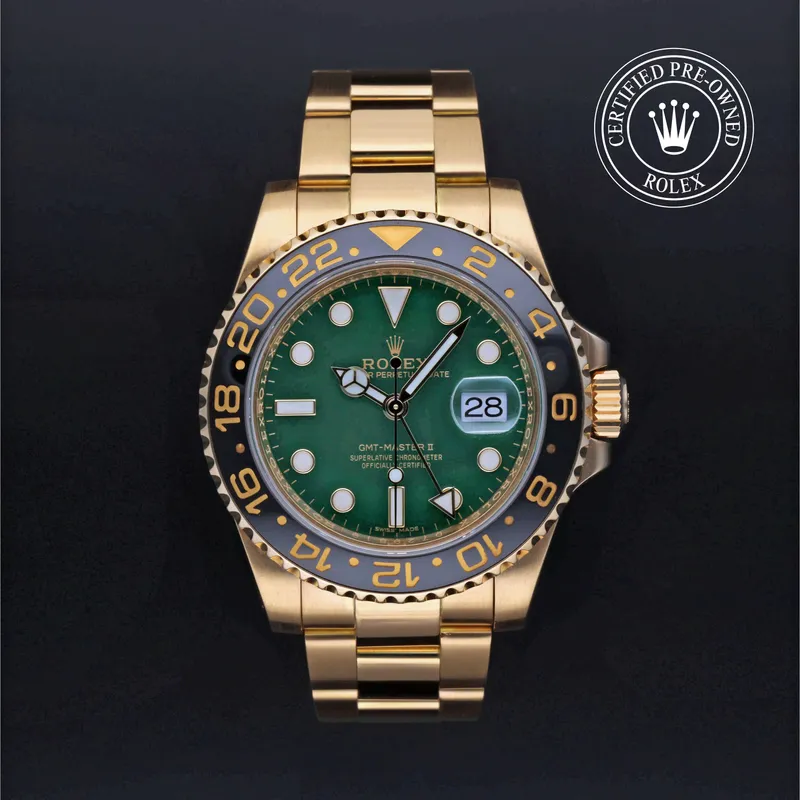 Rolex Certified Pre-Owned, GMT-Master II, 2006, 40 mm, Or Jaune et Or 18 Carat Jaune