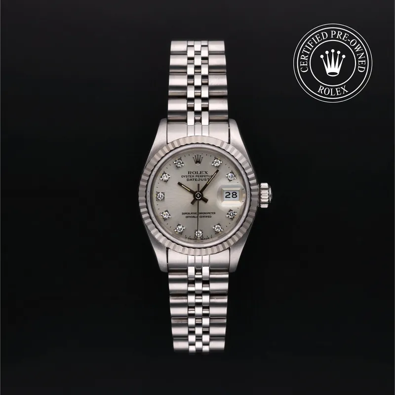 Rolex Certified Pre-Owned, Oyster Perpetual, 1990, 26 mm, Oystersteel and White Gold and 18 Carat Gray Rolesor