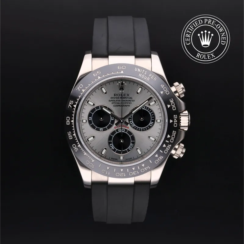 Rolex Certified Pre-Owned, Cosmograph Daytona, 2020, 40 mm, Or Blanc et Or 18 Carat Gris