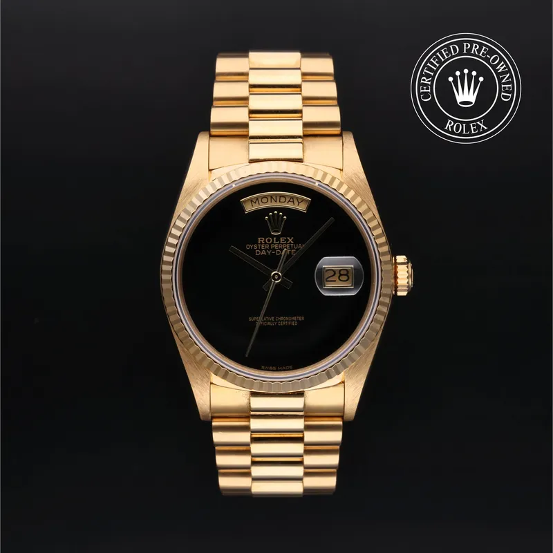 Rolex Certified Pre-Owned, Oyster Perpetual, 1987, 36 mm, Or Jaune et Or 18 Carat Jaune