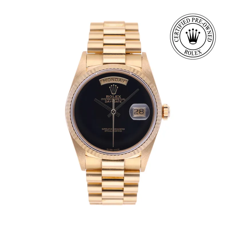Rolex Certified Pre-Owned, Oyster Perpetual, 1987, 36 mm, Or Jaune et Or 18 Carat Jaune