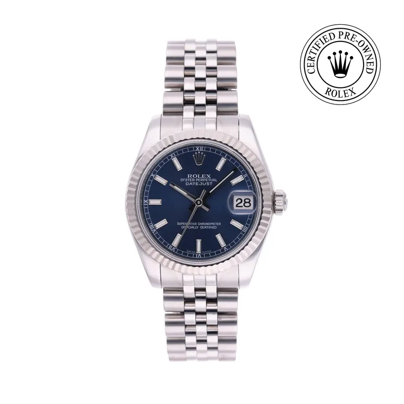 Rolex Certified Pre-Owned, Datejust, 31 mm, Acier Oystersteel et Or Blanc et Rolesor 18 Carat Gris