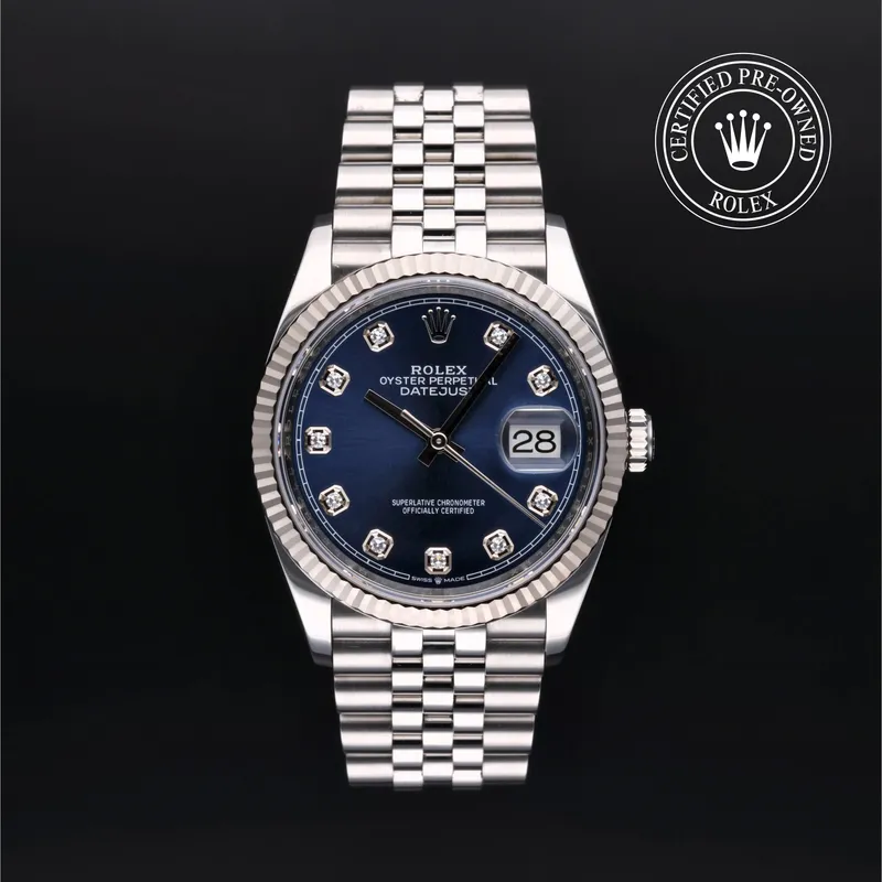 Rolex Certified Pre-Owned, Datejust, 2019, 36 mm, Rolesor 18 Carat Gris