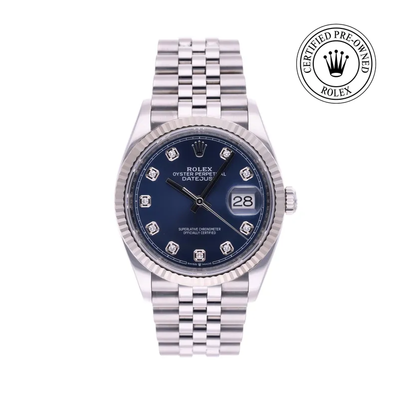 Rolex Certified Pre-Owned, Datejust, 2019, 36 mm, Rolesor 18 Carat Gris
