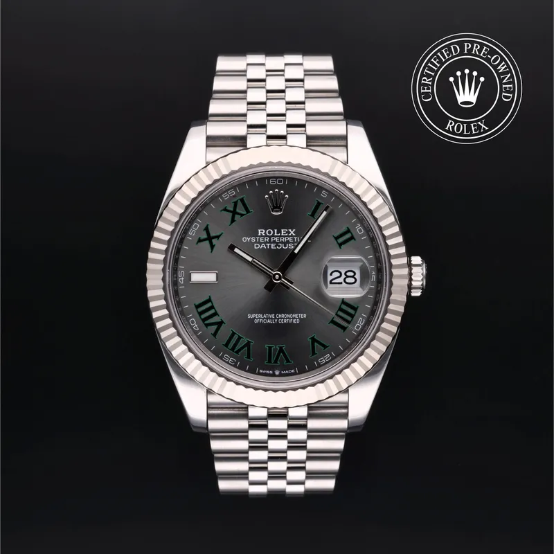 Rolex Certified Pre-Owned, Datejust, 2021, 41 mm, Rolesor 18 Carat Gris