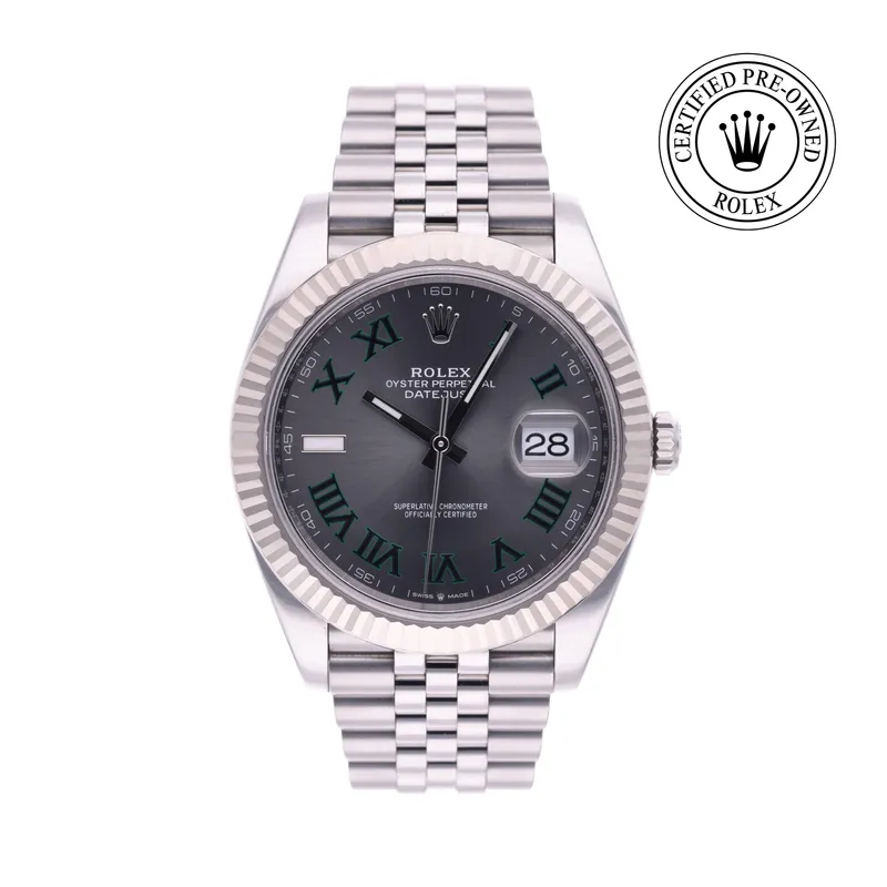 Rolex Certified Pre-Owned, Datejust, 2021, 41 mm, Rolesor 18 Carat Gris