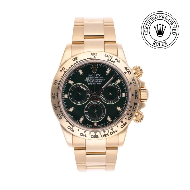Rolex Certified Pre-Owned, Cosmograph Daytona, 40 mm, Or Jaune et Or 18 Carat Jaune