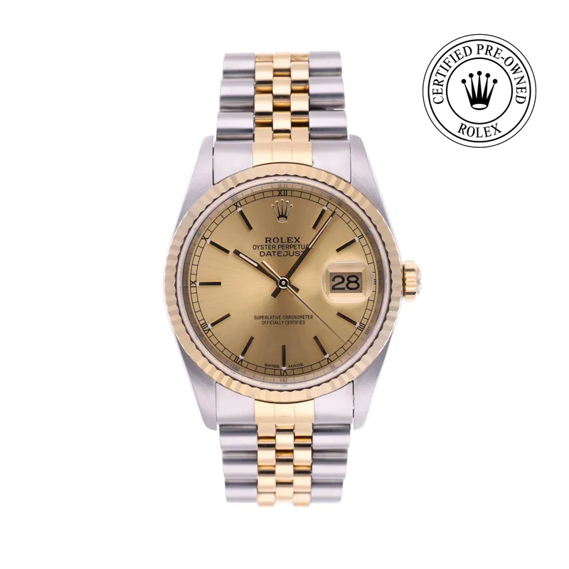 Rolex Certified Pre-Owned, Oyster Perpetual, 2003, 36 mm, Rolesor 18 Carat Jaune