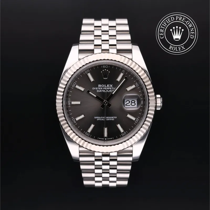 Rolex Certified Pre-Owned, Datejust, 2022, 41 mm, Rolesor 18 Carat Gris