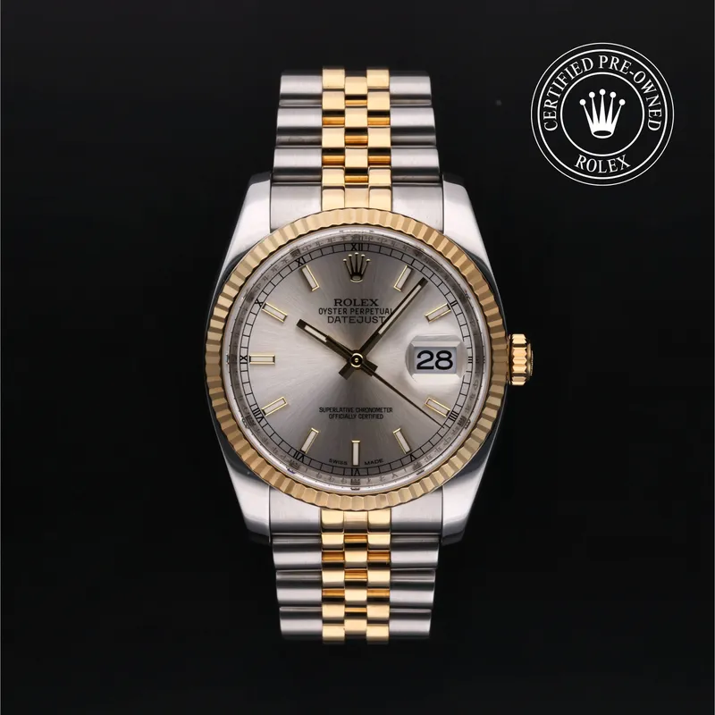 Rolex Certified Pre-Owned, Datejust, 2009, 36 mm, Oystersteel and 18K Yellow Gold and Rolesor
