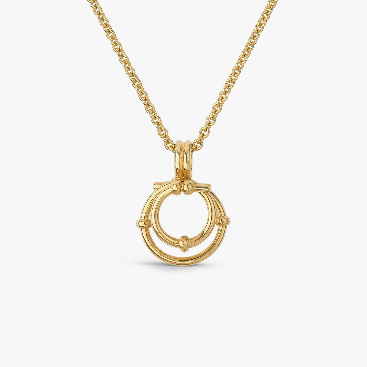 Collier Arthus Bertrand Or Jaune Spirale Etoilée