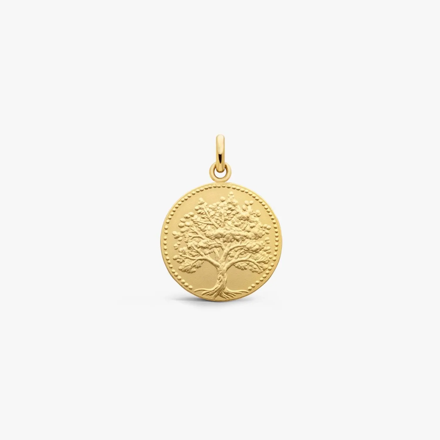 Médaille ARBRE DE VIE Relief 16mm frappe mince satinée  - ARTHUS BERTRAND